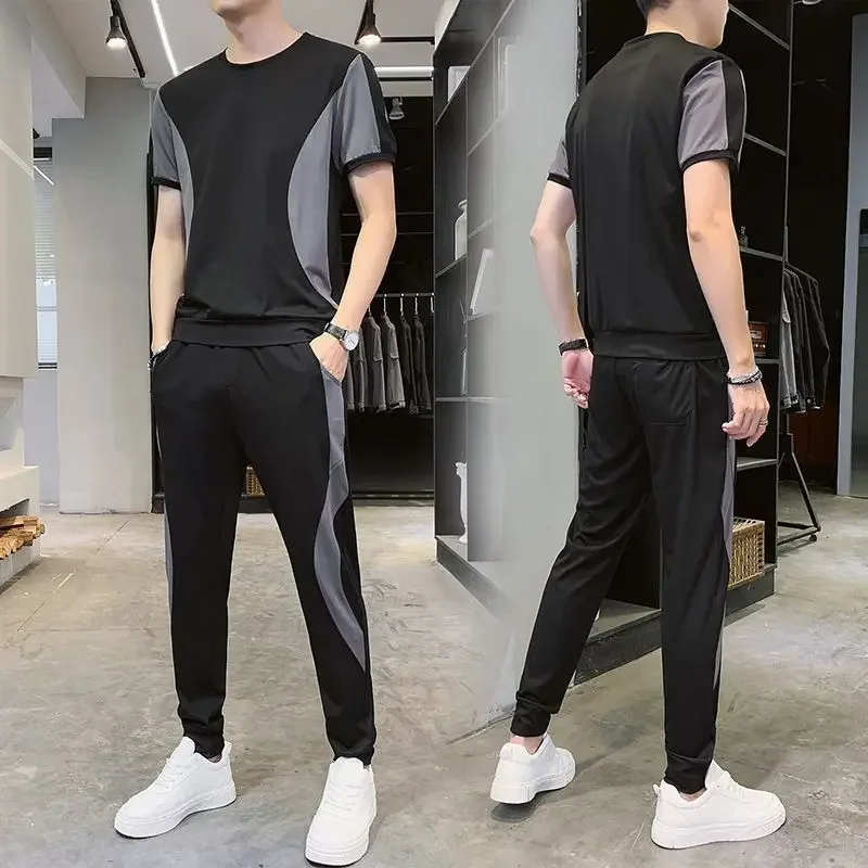 Sweatpants Man Trousers Sets Sports Chic Outfits Novelty in Cheap Clothes 2025 Trend Loose Summer T-shirts Pants Suits for Men
Sweatpants Man Trousers Sets Sports Chic Outfits Novelty in Cheap Clothes 2025 Trend Loose Summer T-shirts Pants Suits for Men