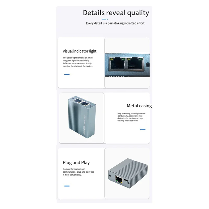 ABAC-Gigabit Ethernet Splitter 1 To 2 Network Splitter 1000Mbps Ethernet Cable Splitter Network Connector For Cat8/7/6/5E/5 Cabl
ABAC-Gigabit Ethernet Splitter 1 To 2 Network Splitter 1000Mbps Ethernet Cable Splitter Network Connector For Cat8/7/6/5E/5 Cabl