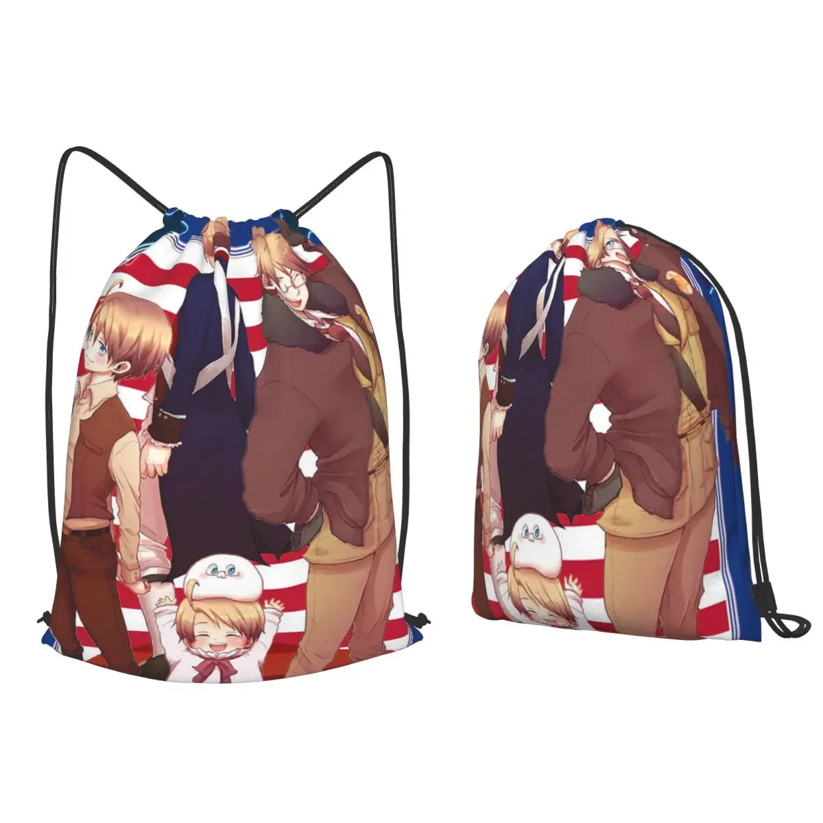 Hetalia Group World Stars Backpacks Multi-function Drawstring Bags Shoes Bag Book Bags for Travel School
Hetalia Group World Stars Backpacks Multi-function Drawstring Bags Shoes Bag Book Bags for Travel School