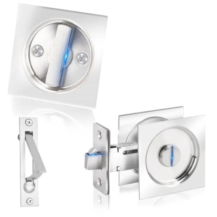 Pocket Door Privacy Lock with Pull, Stainless Steel 304 Contemporary Pocket Door Knob, Flush Door Handles, Privacy Bed/Bath Lat
Pocket Door Privacy Lock with Pull, Stainless Steel 304 Contemporary Pocket Door Knob, Flush Door Handles, Privacy Bed/Bath Lat