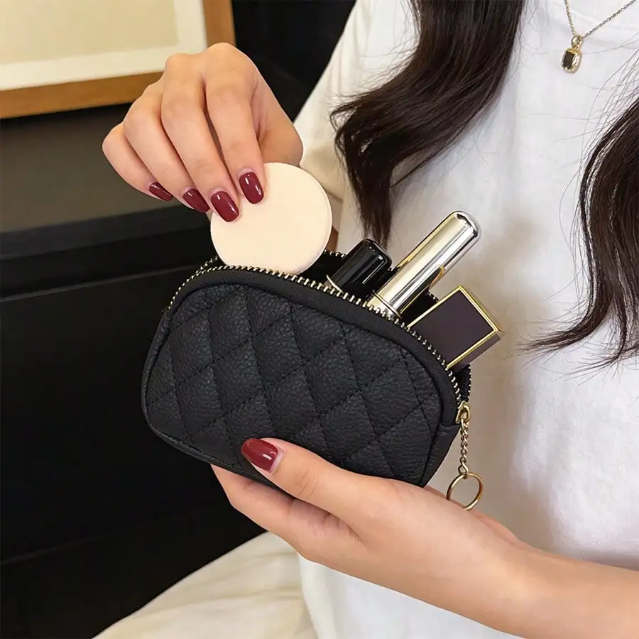 Quilted Mini Coin Purse Small Zipper Wallet For Women Lipstick Cosmetic Pouch Wallet Mini Wallet Purse Wallet Small Wallet Coin Wallet Travel Essential Summer Money Wallet Cute Wallet
Quilted Mini Coin Purse Small Zipper Wallet For Women Lipstick Cosmetic Pouch Wallet Mini Wallet Purse Wallet Small Wallet Coin Wallet Travel Essential Summer Money Wallet Cute Wallet