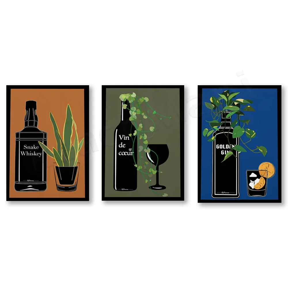 Snake whiskey print, heart wine, gold gin poster, gold potted plant, snake plant vintage illustration print, canvas print
Snake whiskey print, heart wine, gold gin poster, gold potted plant, snake plant vintage illustration print, canvas print