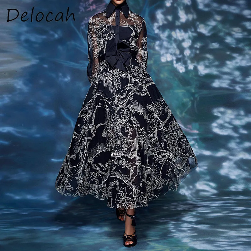 Deloach весенне-летняя модная женская одежда с откидным воротником, однобортное сетчатое платье с принтом и бантом, большое свободное платье, праздничное платье
Deloach весенне-летняя модная женская одежда с откидным воротником, однобортное сетчатое платье с принтом и бантом, большое свободное платье, праздничное платье