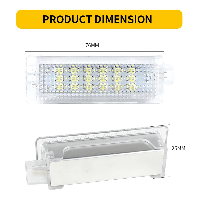 2pcs led For Ford Focus MK3 MK4 2012-2018 Ford C-Max 2013-2018 Boot Light Interior Trunk Luggage Compartment Lamp 6000k White
2pcs led For Ford Focus MK3 MK4 2012-2018 Ford C-Max 2013-2018 Boot Light Interior Trunk Luggage Compartment Lamp 6000k White