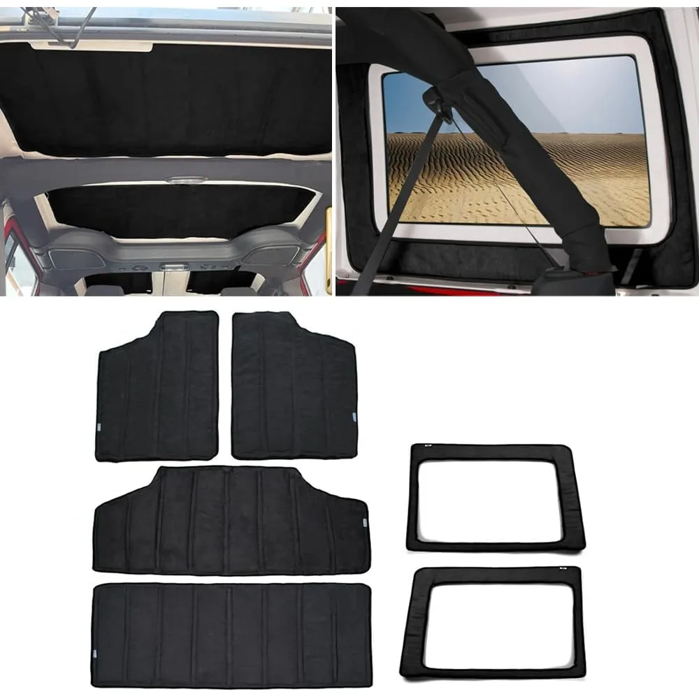 Car Roof Window Heat Insulation Cotton Pad Kit Hardtop Headliner Roof Heat Insulation Mat for Wrangler JK 4-Door 2012-2017
Car Roof Window Heat Insulation Cotton Pad Kit Hardtop Headliner Roof Heat Insulation Mat for Wrangler JK 4-Door 2012-2017