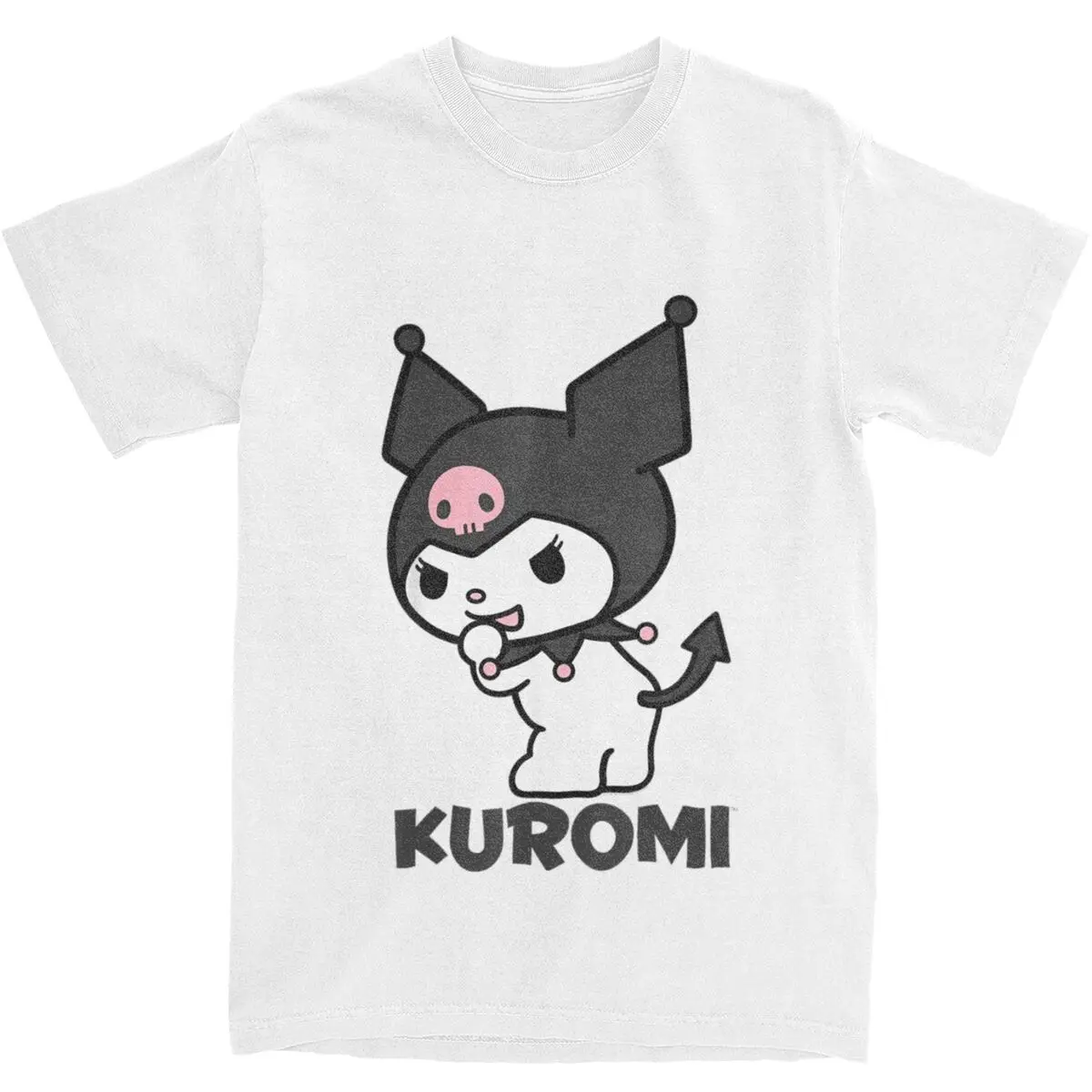 Mens T Shirt Sanrio Kuromi Backside Logo T-Shirts Novelty Beach Tee Shirt Vintage Print 100 Cotton Tops Plus Size
Mens T Shirt Sanrio Kuromi Backside Logo T-Shirts Novelty Beach Tee Shirt Vintage Print 100 Cotton Tops Plus Size