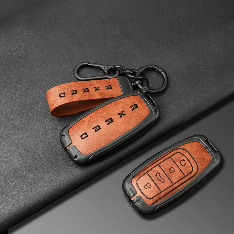For Chery Tiggo 7 8 Pro max Omoda C5 Exeed RX Alloy Leather Car Smart Remote Key Case Cover Holder Shell Keychain Accessories
For Chery Tiggo 7 8 Pro max Omoda C5 Exeed RX Alloy Leather Car Smart Remote Key Case Cover Holder Shell Keychain Accessories