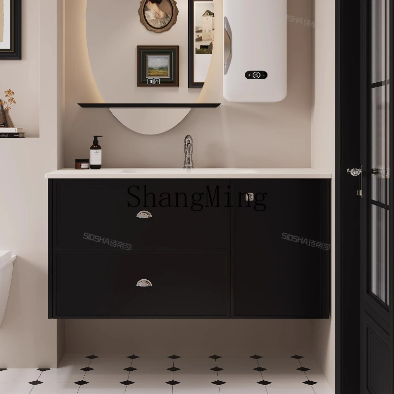 FG new beige ceramic integrated basin cream wind hanging smart refrigerator bathroom cabinet
FG new beige ceramic integrated basin cream wind hanging smart refrigerator bathroom cabinet