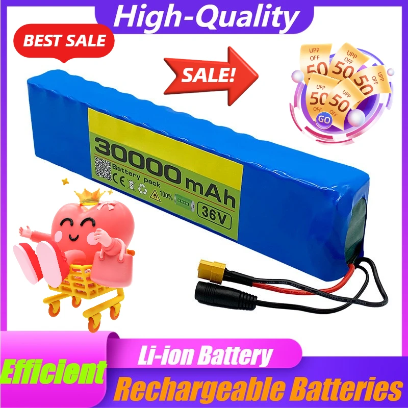 10S3P Lithium-ion Battery Pack 36V 30000mAh High-power 18650 Electric Scooter with BMS
10S3P Lithium-ion Battery Pack 36V 30000mAh High-power 18650 Electric Scooter with BMS