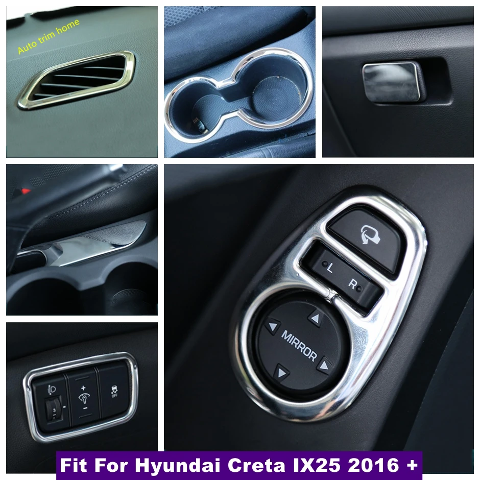 Car Water Cup Holder Air Conditioner Vent AC Outlet Glove Storage Box Cover Trim For Hyundai Creta IX25 2016 - 2018 Accessories
Car Water Cup Holder Air Conditioner Vent AC Outlet Glove Storage Box Cover Trim For Hyundai Creta IX25 2016 - 2018 Accessories