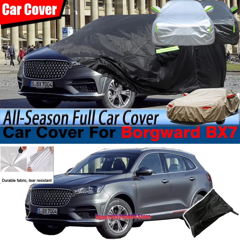 For Borgward BX7 2017-2025 Black Car Cover Waterproof SUV Outdoor Sun Rain Snow Resistant Cover All Season Suitable
For Borgward BX7 2017-2025 Black Car Cover Waterproof SUV Outdoor Sun Rain Snow Resistant Cover All Season Suitable