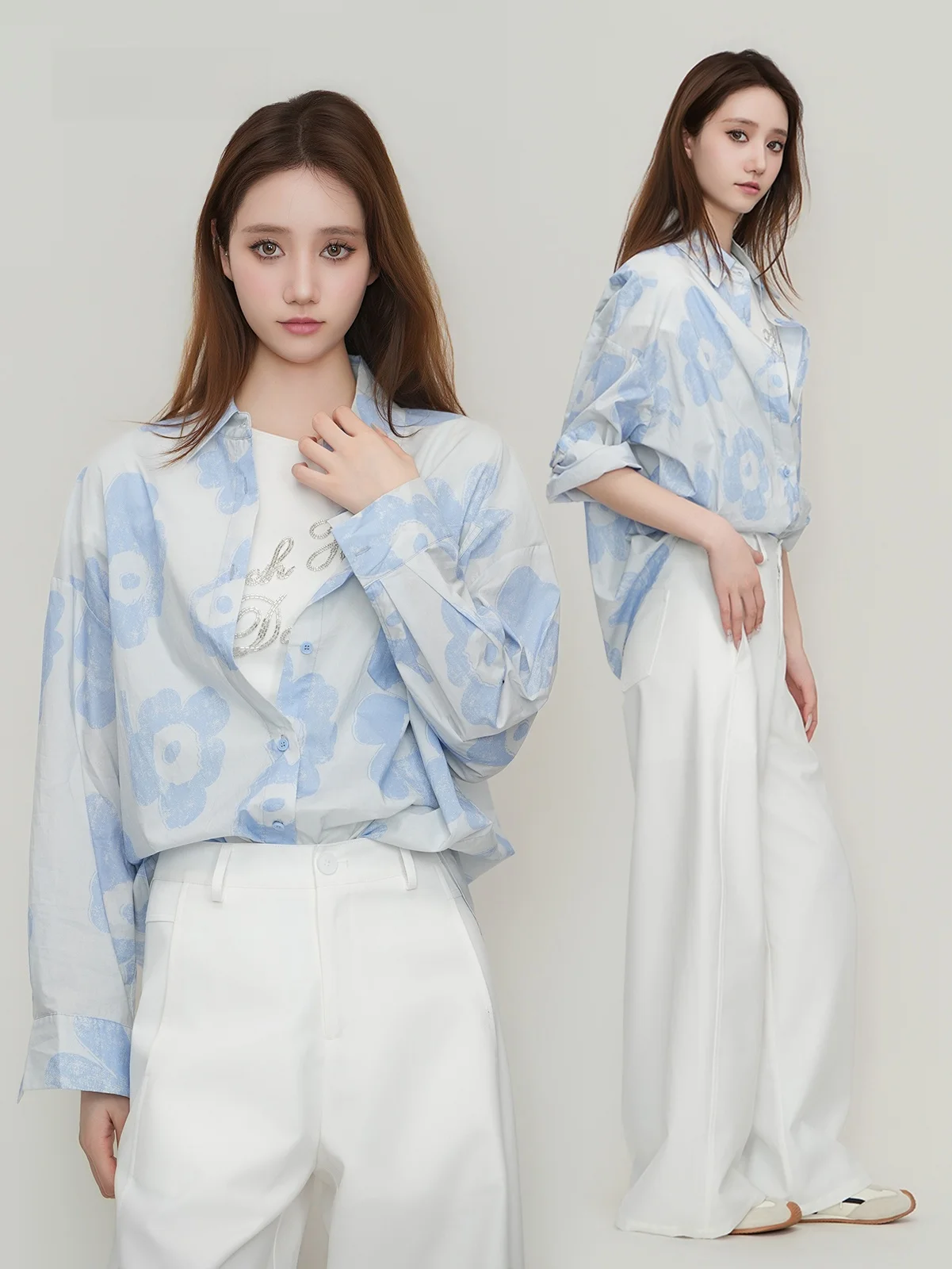 Elegant Sunflower White Enhancing Cotton Shirt Loose Commute Style Women's Fashion Spring Summer Breathable Comfortable Top
Elegant Sunflower White Enhancing Cotton Shirt Loose Commute Style Women's Fashion Spring Summer Breathable Comfortable Top