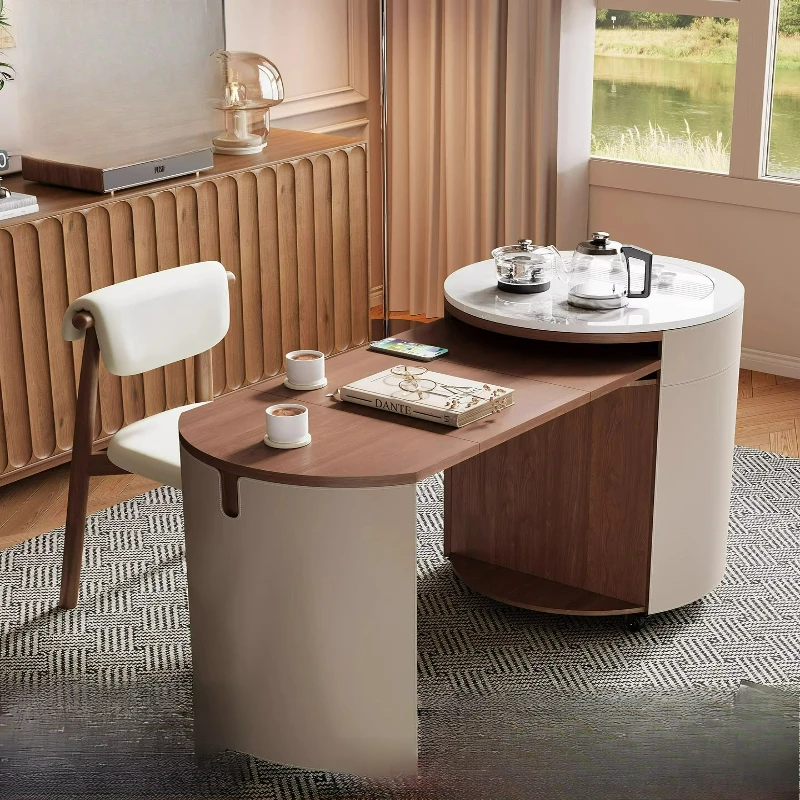 LTT Multifunctional Mobile Tea Cart Foldable Retractable Round Table Household Balcony Tea Table
LTT Multifunctional Mobile Tea Cart Foldable Retractable Round Table Household Balcony Tea Table