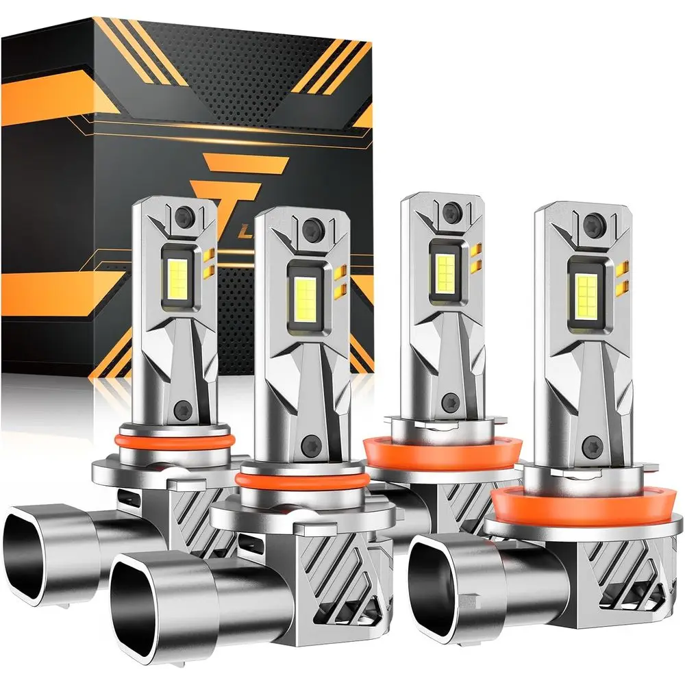 Светодиодные лампы 6500K Cool White 9005/HB3 H11/H8/H9, 32000 лм, яркие, IP67 водонепроницаемые, 99% CANBUS, комплект из 4 шт.
Светодиодные лампы 6500K Cool White 9005/HB3 H11/H8/H9, 32000 лм, яркие, IP67 водонепроницаемые, 99% CANBUS, комплект из 4 шт.