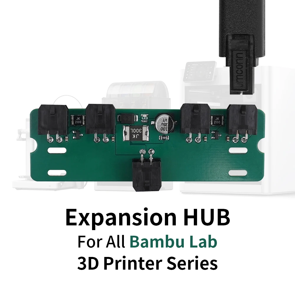 Expansion Hub For Bambu Lab AMS 4-Port Expansion Hub With Shell with Power Signal Protection for All Bambu Lab 3D Printer Parts
Expansion Hub For Bambu Lab AMS 4-Port Expansion Hub With Shell with Power Signal Protection for All Bambu Lab 3D Printer Parts
