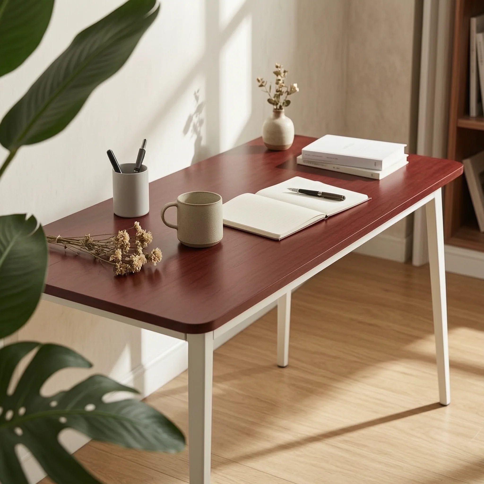Office Desk White Metal Computer Desk Study Table Minimal Workspace Furniture Sturdy
Office Desk White Metal Computer Desk Study Table Minimal Workspace Furniture Sturdy