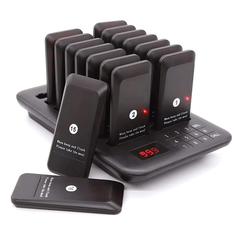P300BL 1 Host 16 Pager Restaurant Call Fast Food Queue System Guest Coaster Pager
P300BL 1 Host 16 Pager Restaurant Call Fast Food Queue System Guest Coaster Pager