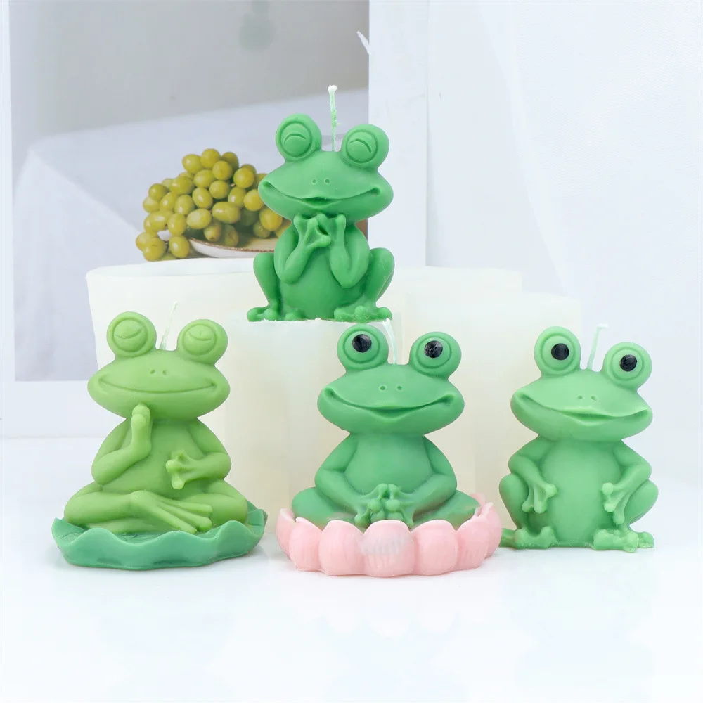 Creative Lotus Frog Candle Silicone Mold DIY Prayer Meditation Frog Gypsum Resin Craft Mold Making Candle Tea Pet Doll Tool
Creative Lotus Frog Candle Silicone Mold DIY Prayer Meditation Frog Gypsum Resin Craft Mold Making Candle Tea Pet Doll Tool