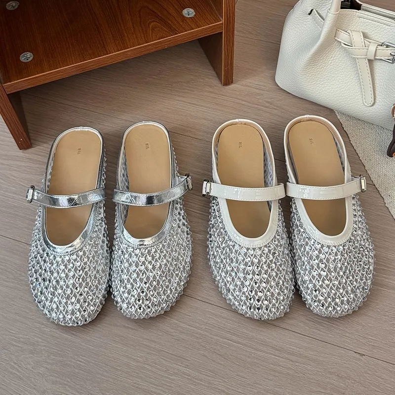 Women's Flat Breathable Hollow Woven Casual Sandals Flat Bottom Shoes Round Head One-Strap Slip-On Summer Women Shoes
Women's Flat Breathable Hollow Woven Casual Sandals Flat Bottom Shoes Round Head One-Strap Slip-On Summer Women Shoes