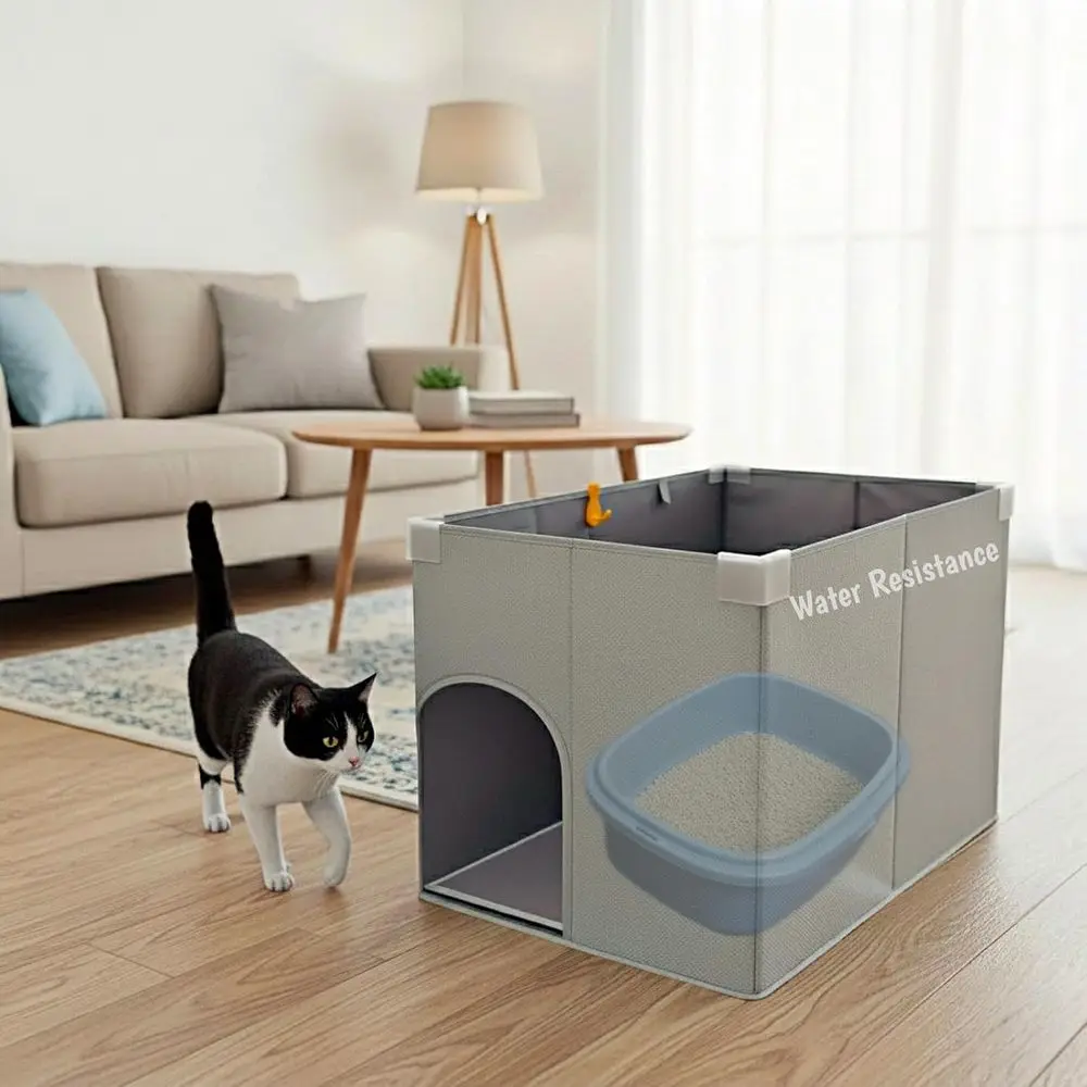 Крышка для лотка для кошек, с открытым верхом и высокими бортиками, очень большая, водонепроницаемая, с защитой от брызг, для кошачьих лотков или лотков для домашних животных
Крышка для лотка для кошек, с открытым верхом и высокими бортиками, очень большая, водонепроницаемая, с защитой от брызг, для кошачьих лотков или лотков для домашних животных