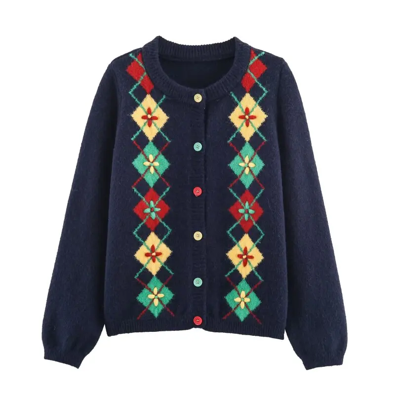 Жаккардовый кардиган с круглым вырезом и длинными рукавами, свитер, винтажный теплый зимний трикотаж на пуговицах, шикарные модные женские топы, вязаное пальто
Жаккардовый кардиган с круглым вырезом и длинными рукавами, свитер, винтажный теплый зимний трикотаж на пуговицах, шикарные модные женские топы, вязаное пальто