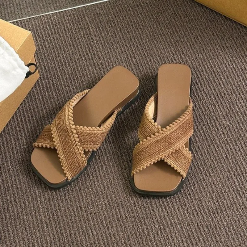 Shoes for Women Flax Slippers Summer Indoor Shoes Home Casual Beach Slides Ladies Travel Sandals Slippers
Shoes for Women Flax Slippers Summer Indoor Shoes Home Casual Beach Slides Ladies Travel Sandals Slippers
