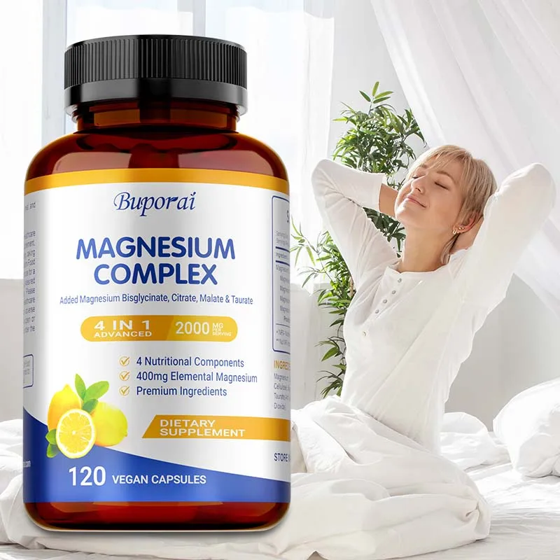Magnesium Complex - Sleep Support, Promotes Muscle Relaxation, Heart and Bone Health, Enhances Immune Function, Gluten-free
Magnesium Complex - Sleep Support, Promotes Muscle Relaxation, Heart and Bone Health, Enhances Immune Function, Gluten-free