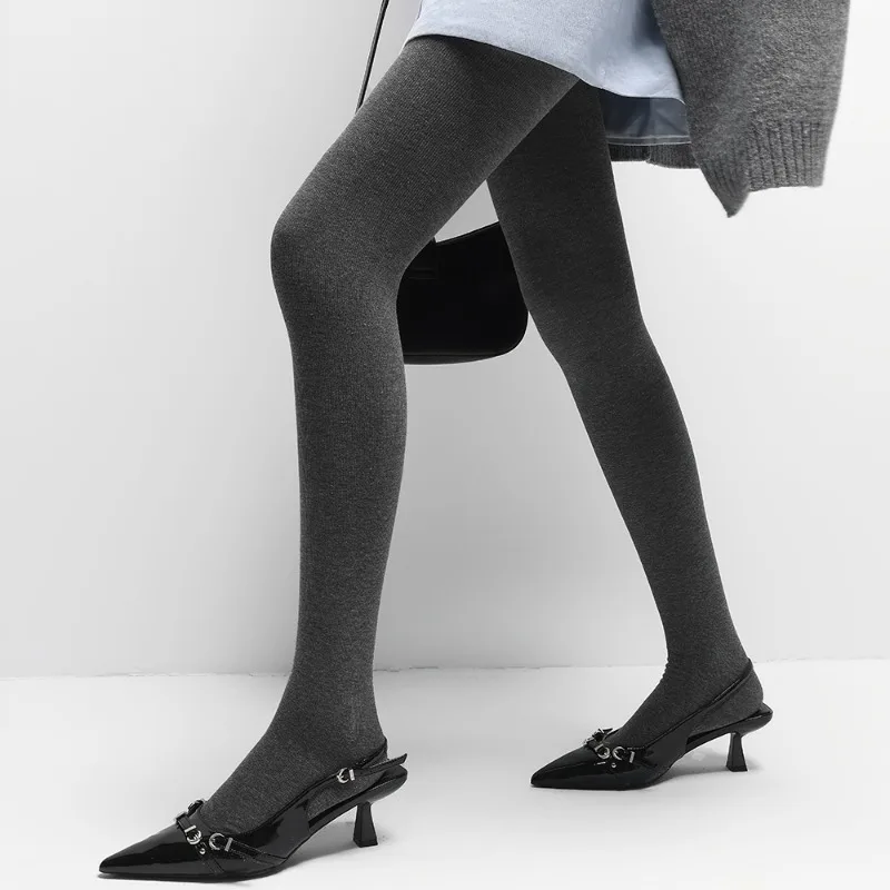 New Autumn Winter Pressure Tights Vertical Striped Opaque Pantyhose Knitted Body Shaping Skinny Leggings Basic Gray Stockings
New Autumn Winter Pressure Tights Vertical Striped Opaque Pantyhose Knitted Body Shaping Skinny Leggings Basic Gray Stockings