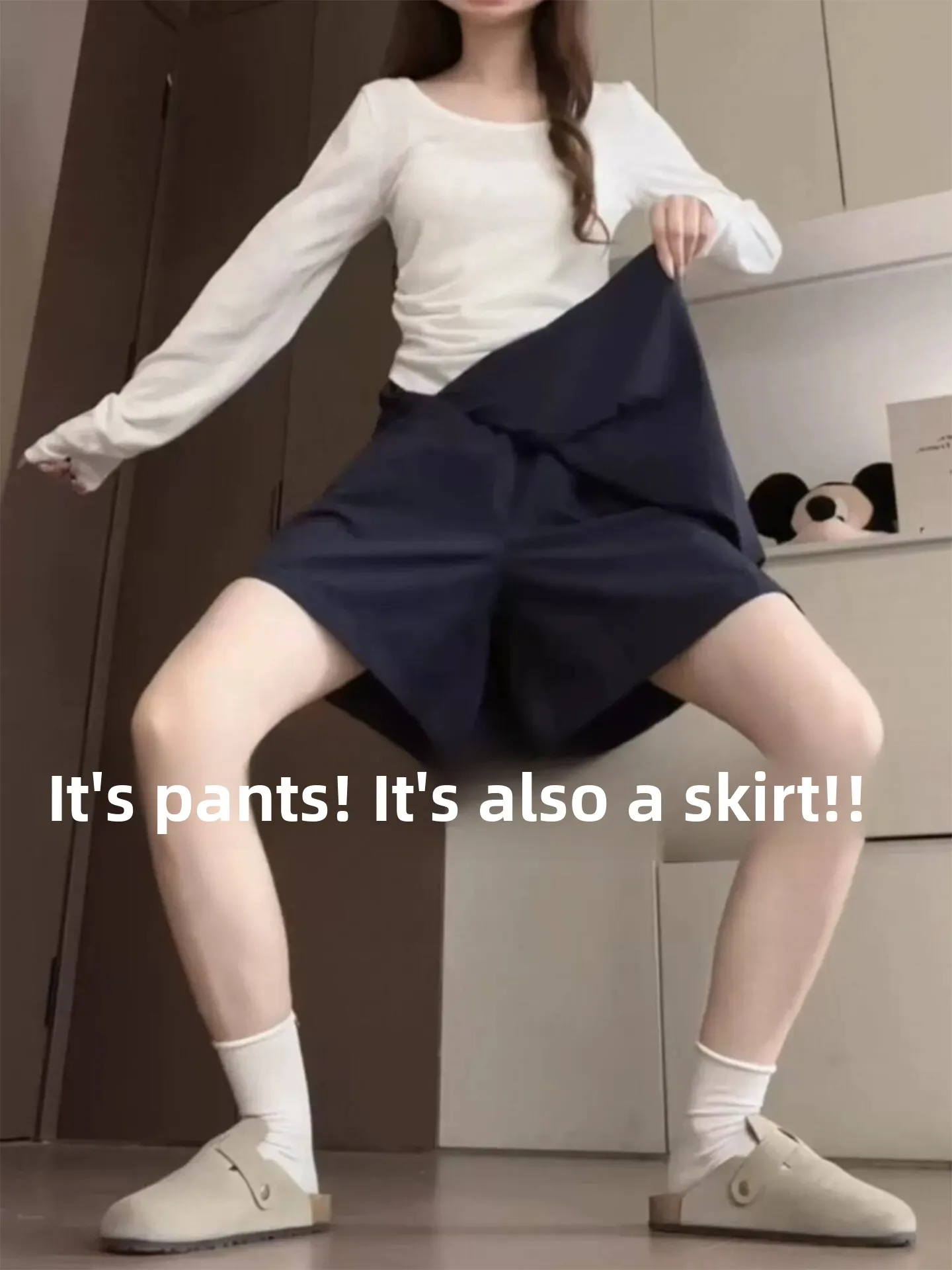 High Waist Workwear Skirt Pants Women's plus Size 300 Pounds Summer Fashion Korean Style Pure Color Wide Leg Pants
High Waist Workwear Skirt Pants Women's plus Size 300 Pounds Summer Fashion Korean Style Pure Color Wide Leg Pants