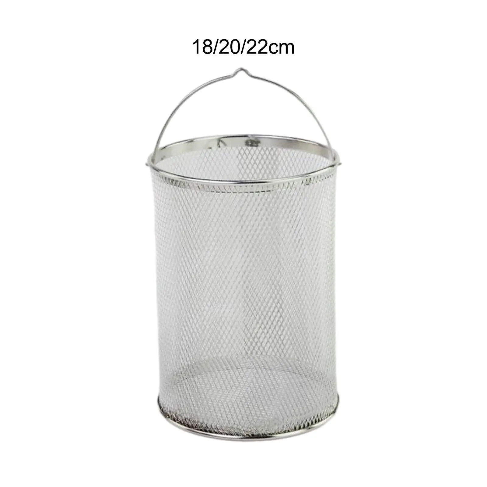 Stainless Steel Fry Basket Kitchen Pasta Strainer Round Mesh Vegetable Fruit Filter Basket for Pasta Frying Cooking
Stainless Steel Fry Basket Kitchen Pasta Strainer Round Mesh Vegetable Fruit Filter Basket for Pasta Frying Cooking