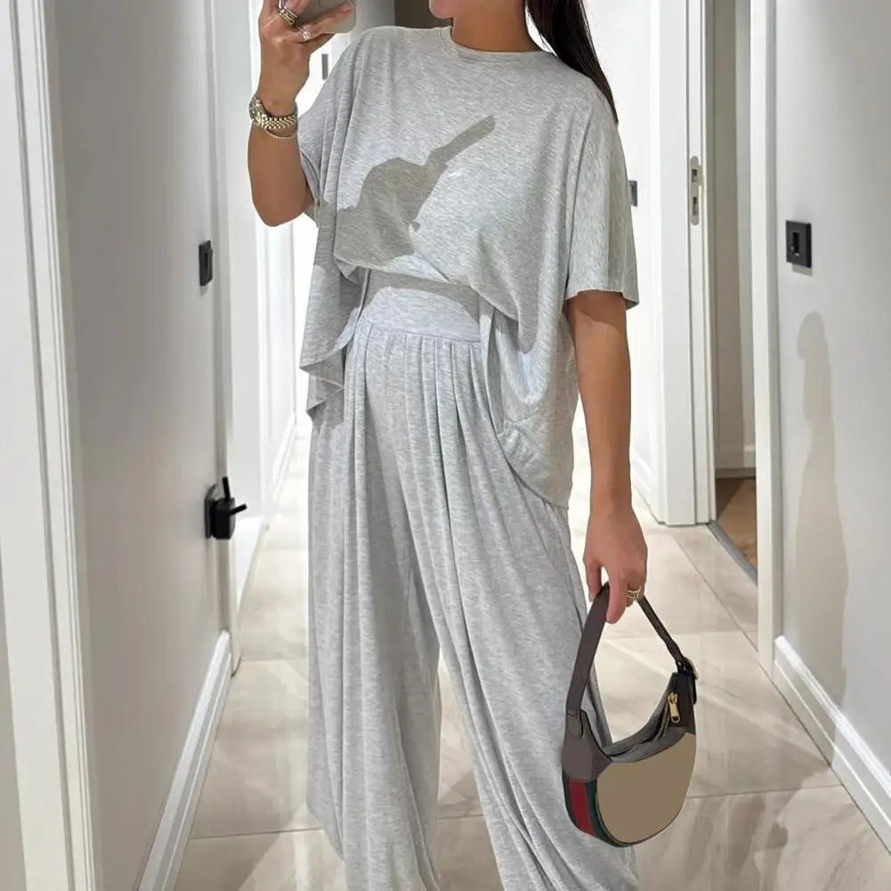 Women’s Two Piece Tracksuit Set Women Outfit Women Two-piece Suit Short Sleeve Crew Neck Top Pants Lounge Outfit for Summer
Women’s Two Piece Tracksuit Set Women Outfit Women Two-piece Suit Short Sleeve Crew Neck Top Pants Lounge Outfit for Summer
