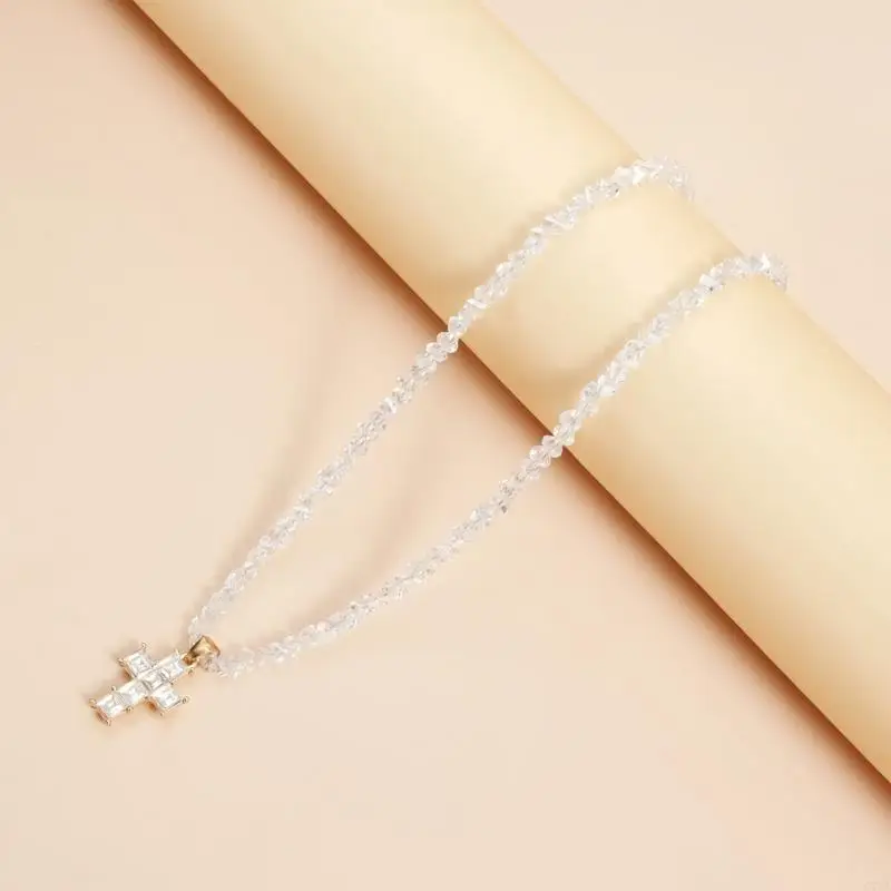 Lightweight Alloy Crosses Necklace with Sparkling Triangular Crystal Design C71A
Lightweight Alloy Crosses Necklace with Sparkling Triangular Crystal Design C71A