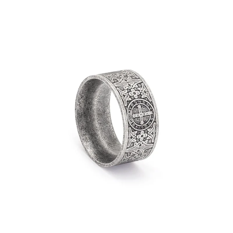 Exorcism Saint Benedict Cspb Cross Stainless Steel Womens Mens Rings Punk for Boyfriend Biker Jewelry Creativity Gift Wholesale
Exorcism Saint Benedict Cspb Cross Stainless Steel Womens Mens Rings Punk for Boyfriend Biker Jewelry Creativity Gift Wholesale