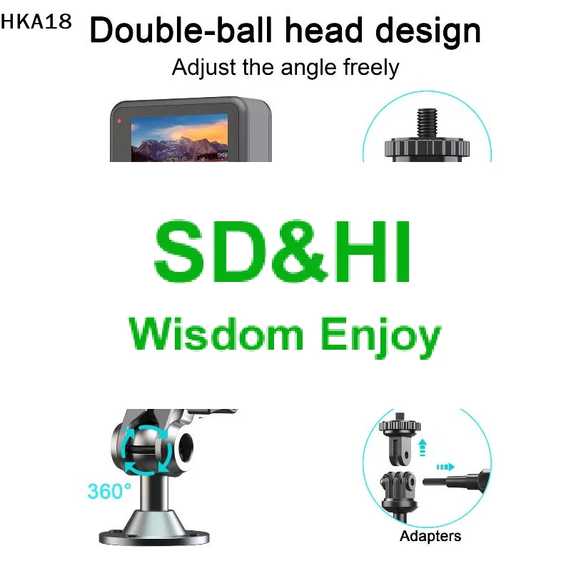 Universal 1/4" Metal Camera Mount 360°Rotating Adjustable Joint Bracket For Indoor Outdoor Security Monitoring Installation
Universal 1/4" Metal Camera Mount 360°Rotating Adjustable Joint Bracket For Indoor Outdoor Security Monitoring Installation