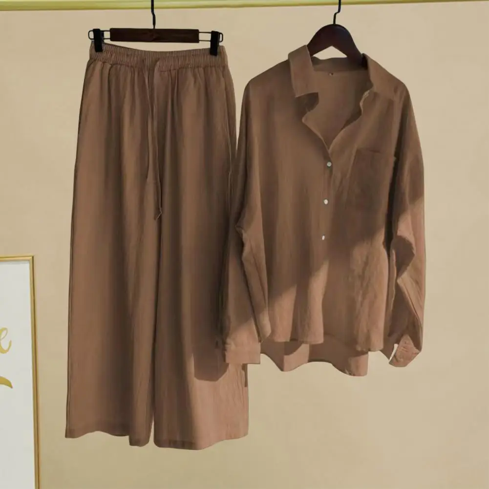 Women Commuter Outfit Women Shirt Pants Set Stylish Women's Plus Size Shirt Trousers Set Solid Color Blouse High Waist Wide Leg
Women Commuter Outfit Women Shirt Pants Set Stylish Women's Plus Size Shirt Trousers Set Solid Color Blouse High Waist Wide Leg