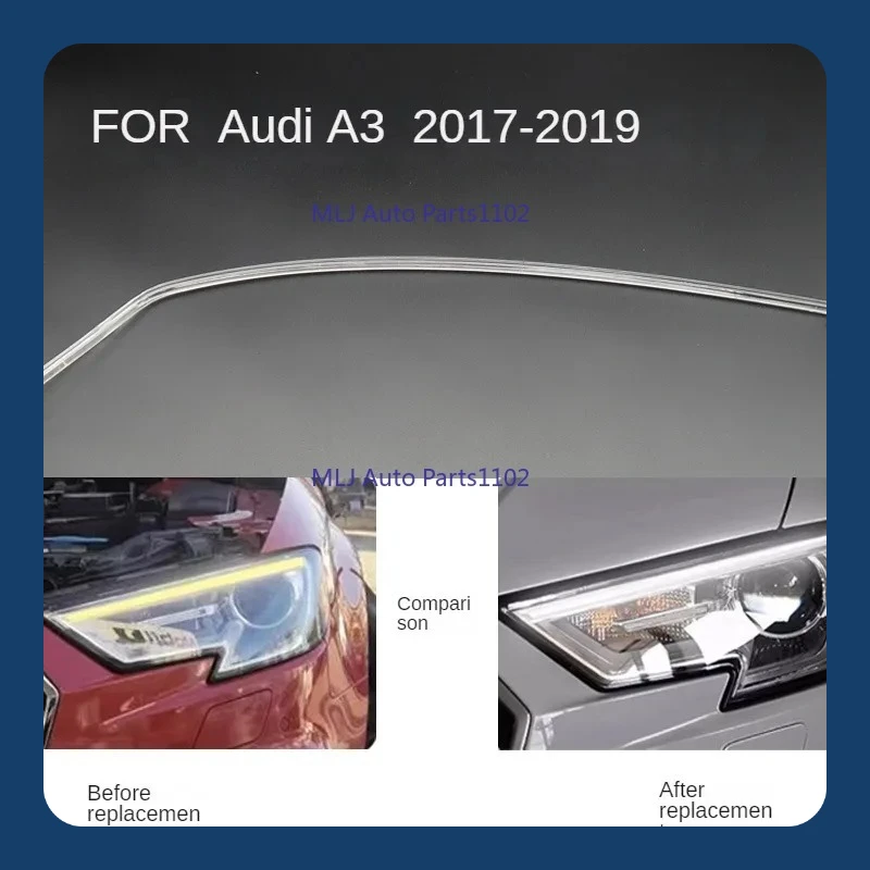DRL Light guide For AUDI A3 2017-2019 plate Light guide tube Headlight Daytime Running Light Guide Angel Eye
DRL Light guide For AUDI A3 2017-2019 plate Light guide tube Headlight Daytime Running Light Guide Angel Eye
