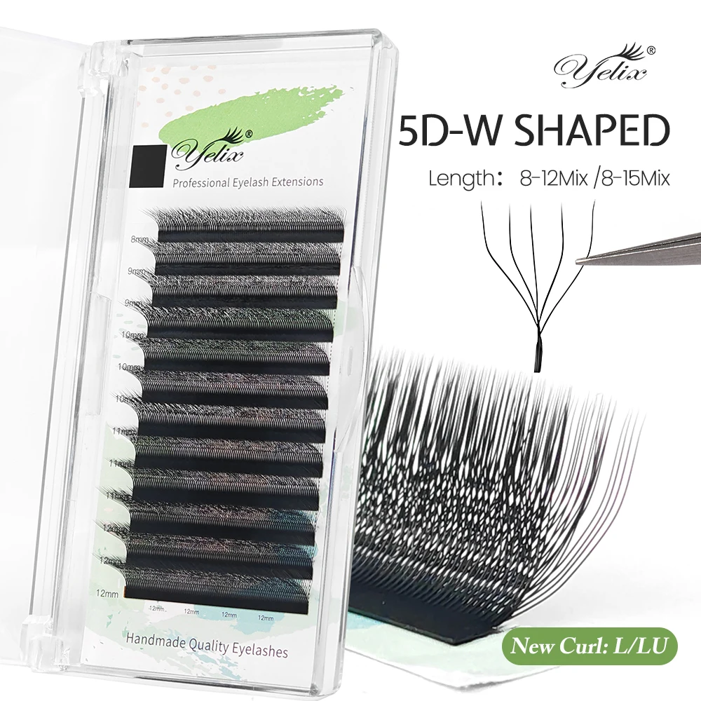 Yelix 5D W Shape Lashes Wide Opening Lashes Handmade Premade Volume Fans Eyelash Extensions Natural Individual Lashes
Yelix 5D W Shape Lashes Wide Opening Lashes Handmade Premade Volume Fans Eyelash Extensions Natural Individual Lashes
