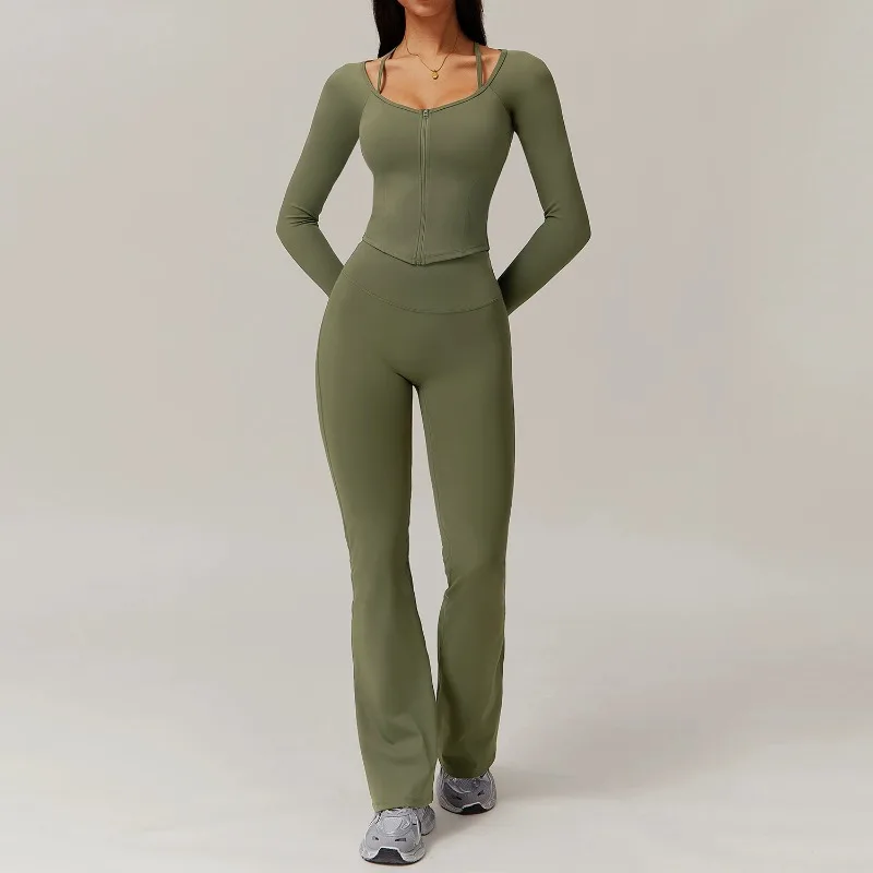 Women Yoga Sets 2Pcs High Waist Quick-Dry Flared Fitness Workout Apparel Soft Stretch Top Leggings Gym Activewear 2025 NEW
Women Yoga Sets 2Pcs High Waist Quick-Dry Flared Fitness Workout Apparel Soft Stretch Top Leggings Gym Activewear 2025 NEW