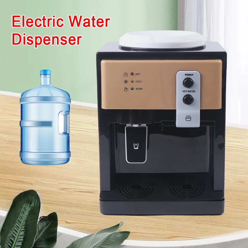 110V 60Hz Three Temperature Tabletop Water Cooler Dispenser Hot Cold Warm Desktop Drinking Water Machine 304 Stainless Steel Inner Tank For Household Office Camping Grocery Store
110V 60Hz Three Temperature Tabletop Water Cooler Dispenser Hot Cold Warm Desktop Drinking Water Machine 304 Stainless Steel Inner Tank For Household Office Camping Grocery Store