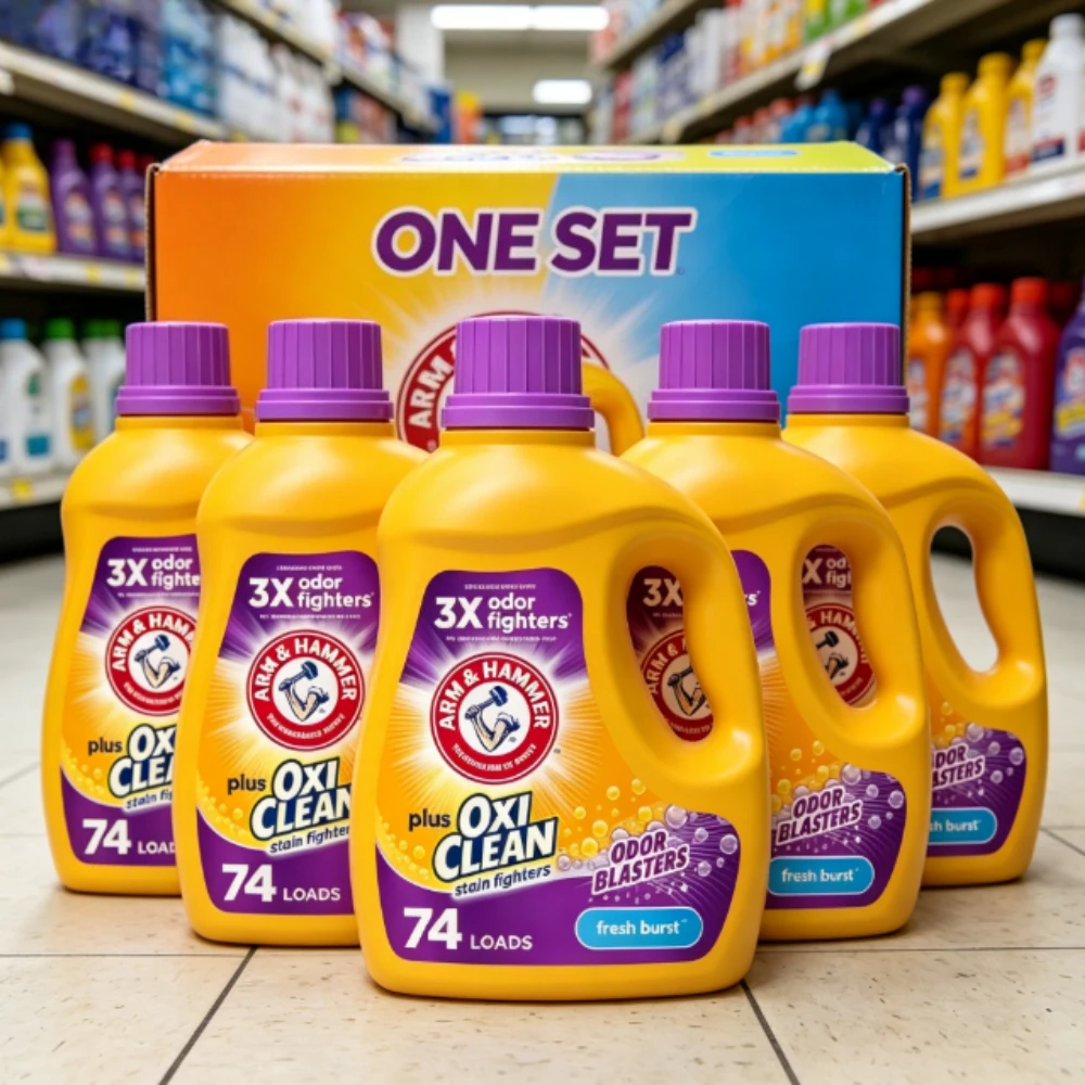 Household Favorite! | Large capacity | Liquid Laundry Detergent with Odor Blasters Fresh Burst Scent Laundry Soap for Stain Removal and Odor Elimination
Household Favorite! | Large capacity | Liquid Laundry Detergent with Odor Blasters Fresh Burst Scent Laundry Soap for Stain Removal and Odor Elimination