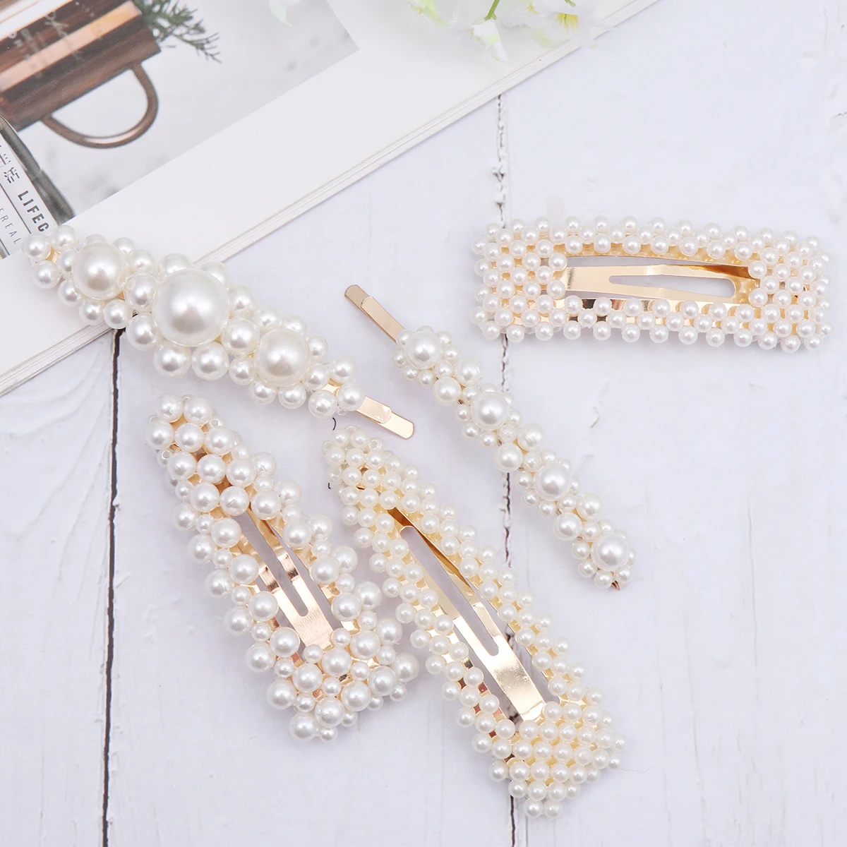 5PCS Hair Clip Set Pearl Bang Clips Acrylic Durable Women Hair Accessories Stylish Design Fashion Decorative Hairpins Long Use
5PCS Hair Clip Set Pearl Bang Clips Acrylic Durable Women Hair Accessories Stylish Design Fashion Decorative Hairpins Long Use