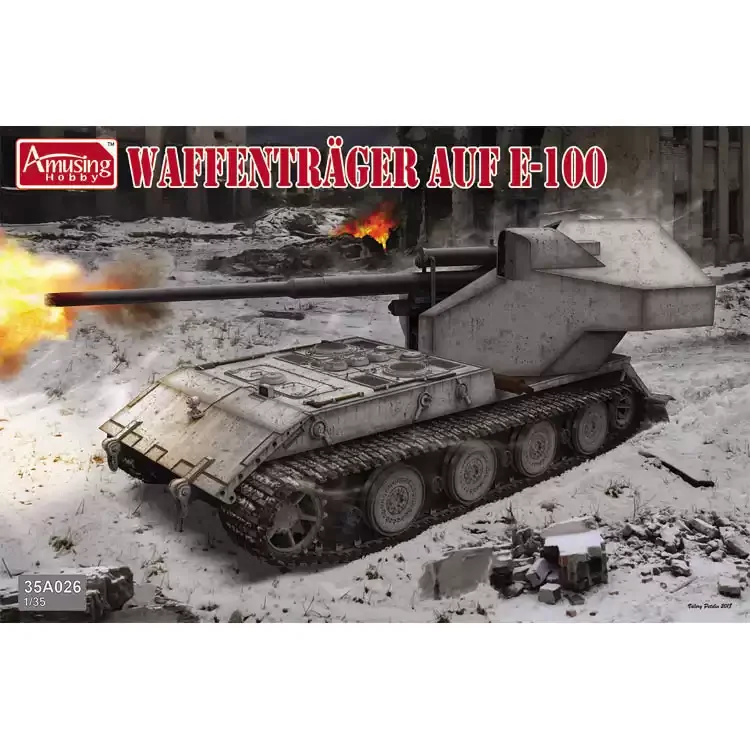 1/35 Amusing Hobby 35A026 Waffenträger auf E-100 Tank Plastic Scale Model Kit
1/35 Amusing Hobby 35A026 Waffenträger auf E-100 Tank Plastic Scale Model Kit