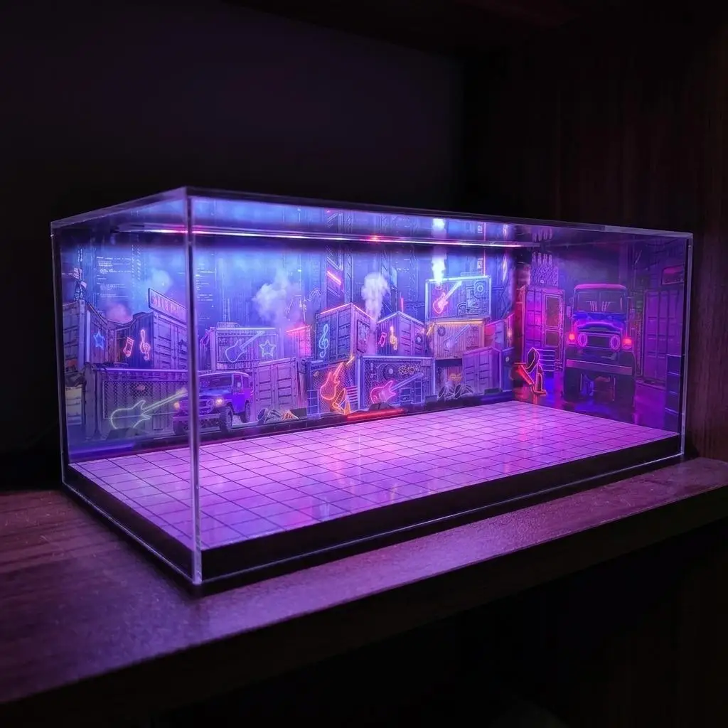 1/64 Scale Diecast Display Case Organizer Tabletop Decor Parking Lot Scene with LED Lights Acrylic Cover for Toy Cars Alloy Car
1/64 Scale Diecast Display Case Organizer Tabletop Decor Parking Lot Scene with LED Lights Acrylic Cover for Toy Cars Alloy Car