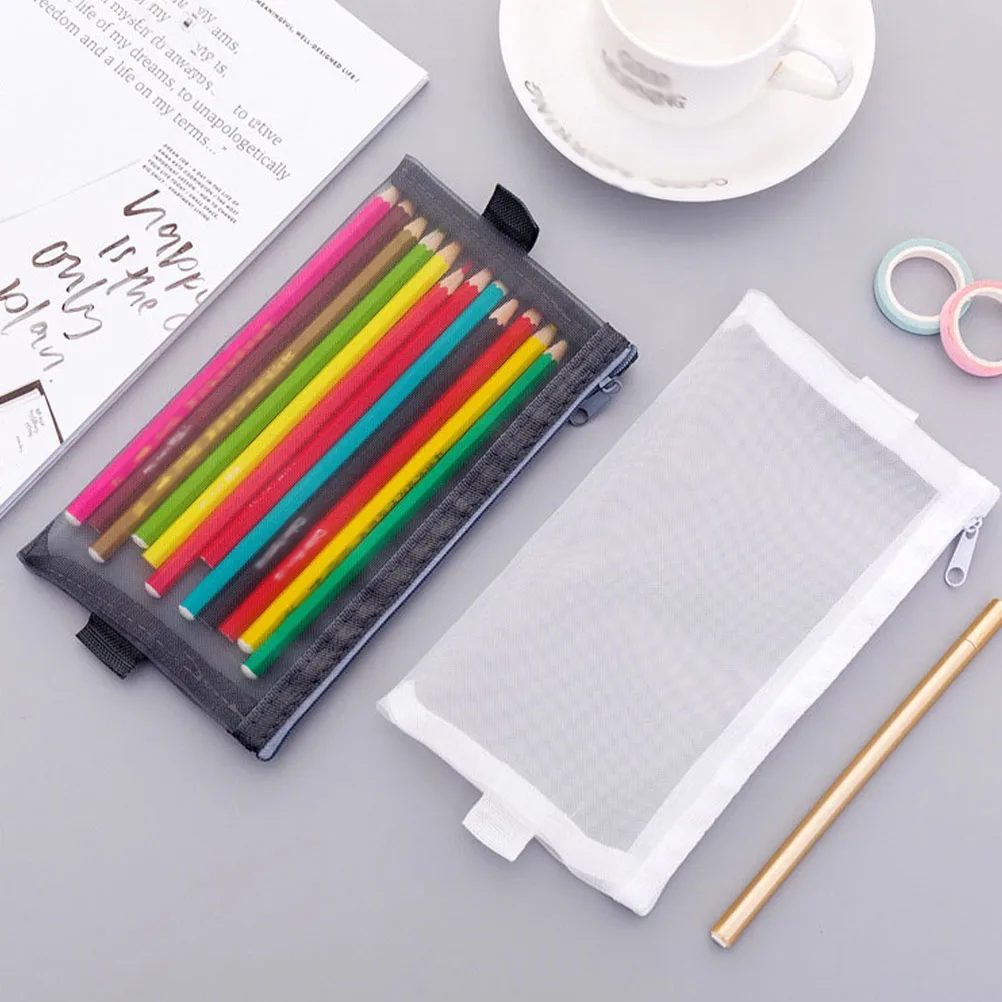 4pcs Large Capacity Mesh Pencil Case Transparent Structure Lightweight Household Pen Bag Wear-resistant Stationery for Students
4pcs Large Capacity Mesh Pencil Case Transparent Structure Lightweight Household Pen Bag Wear-resistant Stationery for Students