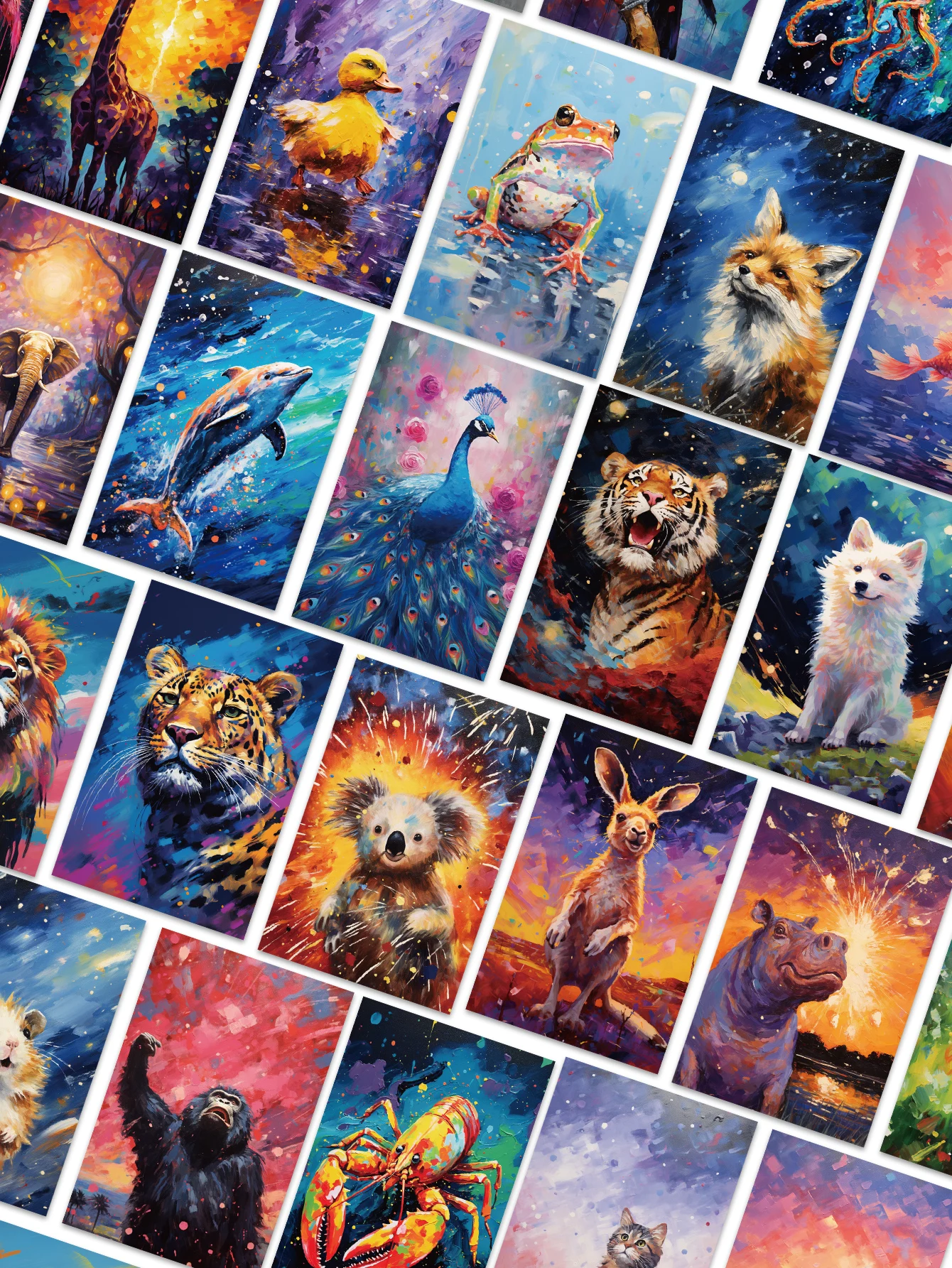 55pcs Colorful Galaxy Animal Stickers Cartoon Fantasy Colorful Decoration DIY Helmet Skateboard Guitar PVC Waterproof Stickers
55pcs Colorful Galaxy Animal Stickers Cartoon Fantasy Colorful Decoration DIY Helmet Skateboard Guitar PVC Waterproof Stickers