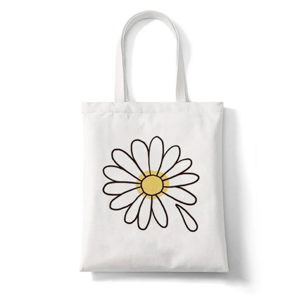 Love You Letter Daisy Floral Printed Canvas Tote Bag Handbag For Daily Commute Shopping And Short Travel Use
Love You Letter Daisy Floral Printed Canvas Tote Bag Handbag For Daily Commute Shopping And Short Travel Use