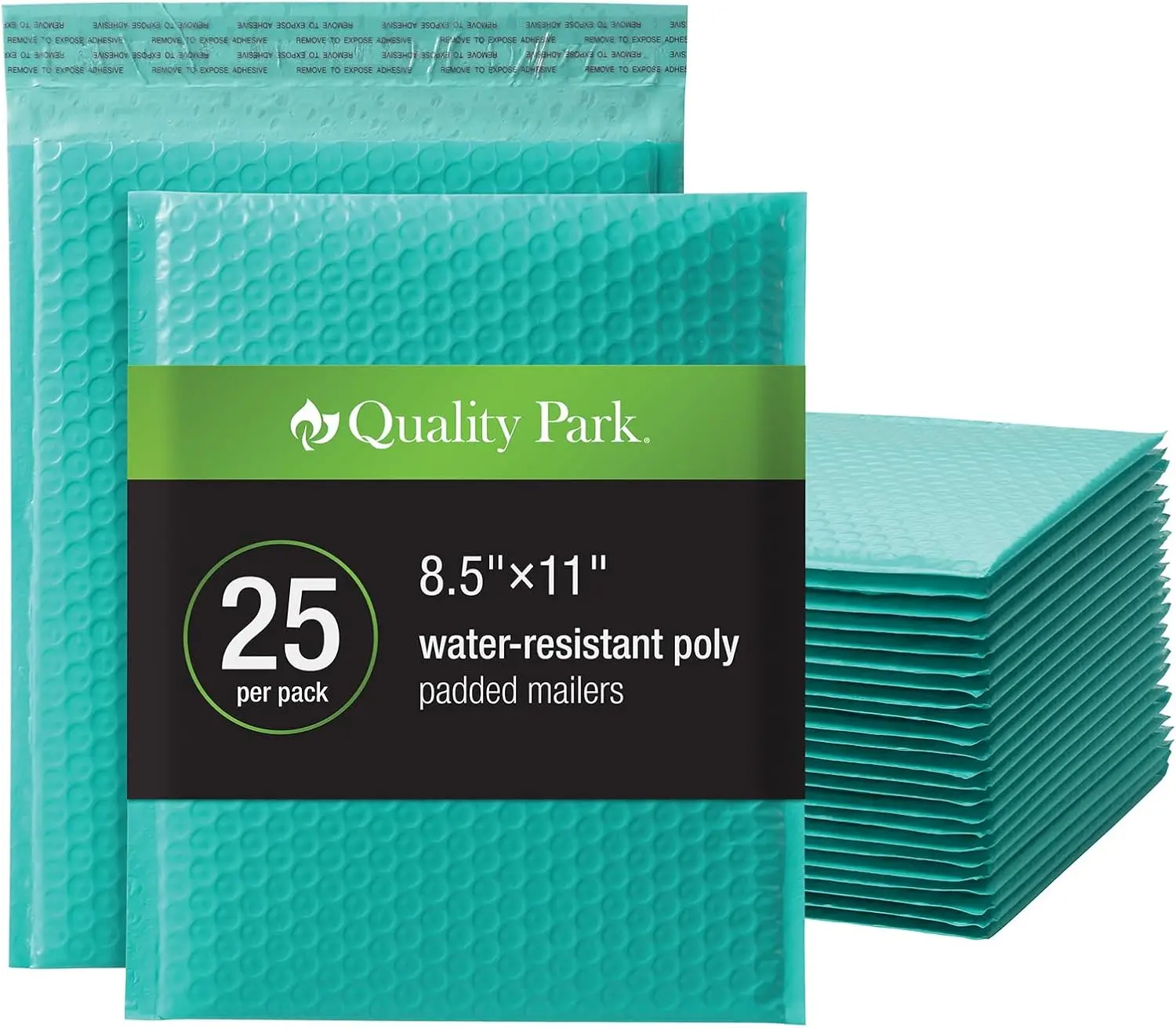 Bubble Mailers 8.5x11 Padded Envelopes, Water Resistant Teal Poly Shipping Envelopes with Peel Off Closure, 25 Pack
Bubble Mailers 8.5x11 Padded Envelopes, Water Resistant Teal Poly Shipping Envelopes with Peel Off Closure, 25 Pack