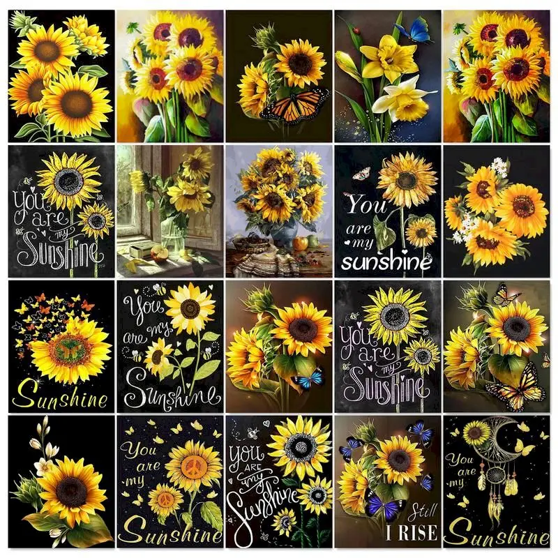 RUOPOTY 5D Diamond Painting Sunflower Full Drill Diamond Embroidery Flowers Picture Of Rhinestone Mosaic Handmade Gift
RUOPOTY 5D Diamond Painting Sunflower Full Drill Diamond Embroidery Flowers Picture Of Rhinestone Mosaic Handmade Gift