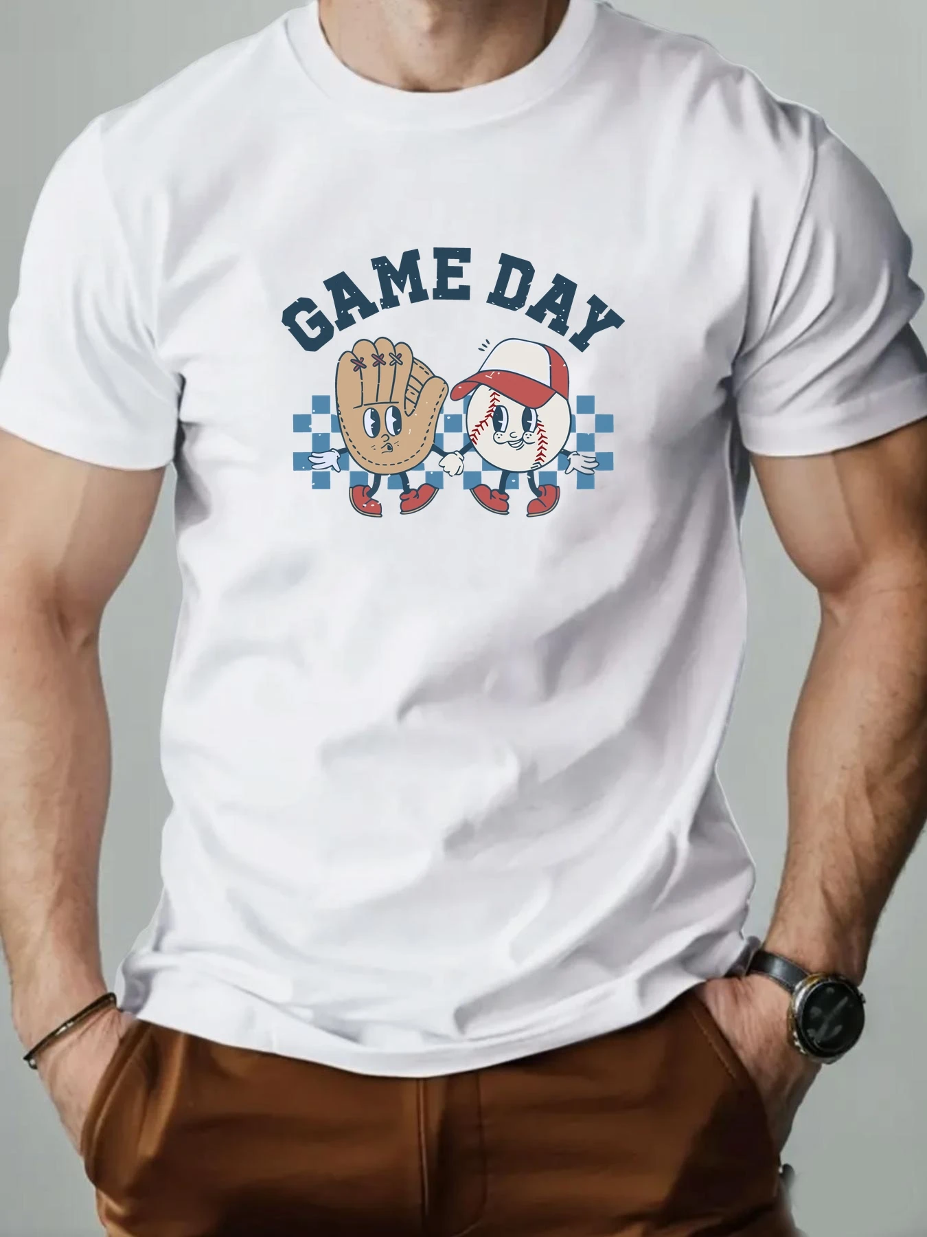 Summer Men's T-shirt Baseball gloves and balls Fashion Leisure Pattern Printed Sports Men's Round Neck t-shirt Men's Clothing
Summer Men's T-shirt Baseball gloves and balls Fashion Leisure Pattern Printed Sports Men's Round Neck t-shirt Men's Clothing