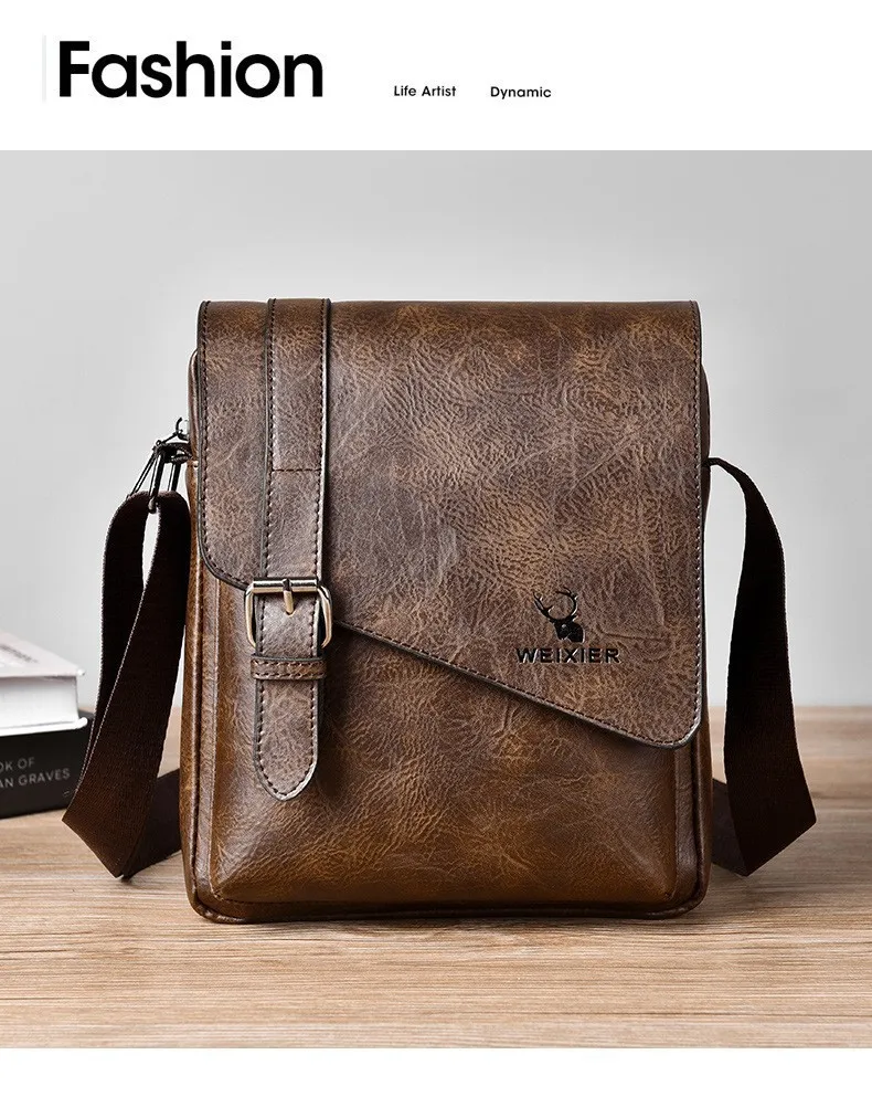 Men's Retro Casual Crossbody Bag Large Capacity Tote Bag Versatile Diagonal Hanging Bag Japanese Style Single Shoulder Bag Men's Retro Casual Crossbody Bag Large Capacity Tote Bag Versatile Diagonal Hanging Bag Japanese Style Single Shoulder Bag